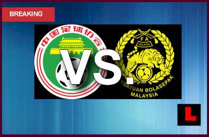 China vs. Malaysia 2013: Long Scores Before Half en vivo live score results today