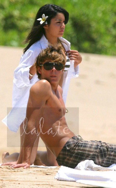 Zac Efron and Vannesa Hudgens' hit the beach in Hawaii to get some R&R as 
