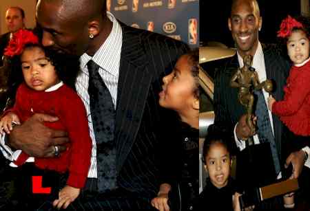 kobe bryant wife and kids. Bryant kissed his two kids and